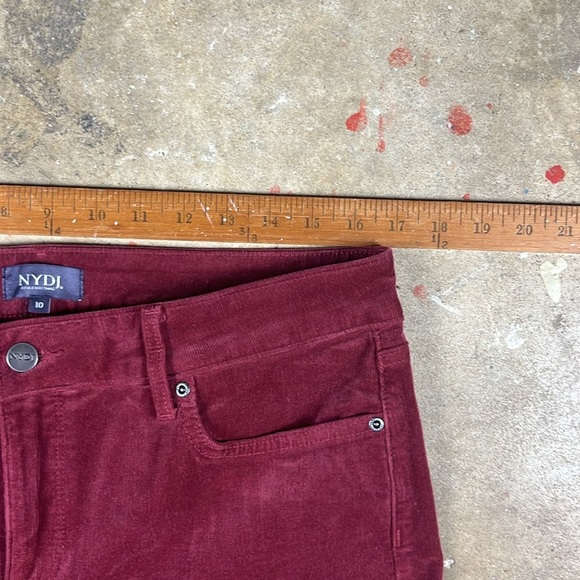 NYDJ Deep Red/Burgandy Marilyn Straight Corduroy pants
Size: 10 - Picture 5 of 7